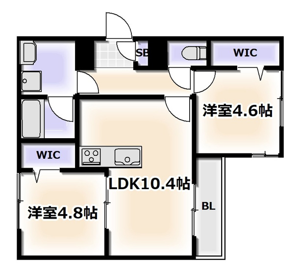 【間取り】 | アーバンデライト桜川