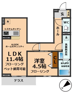 【間取り】 | セレスティア桜上水