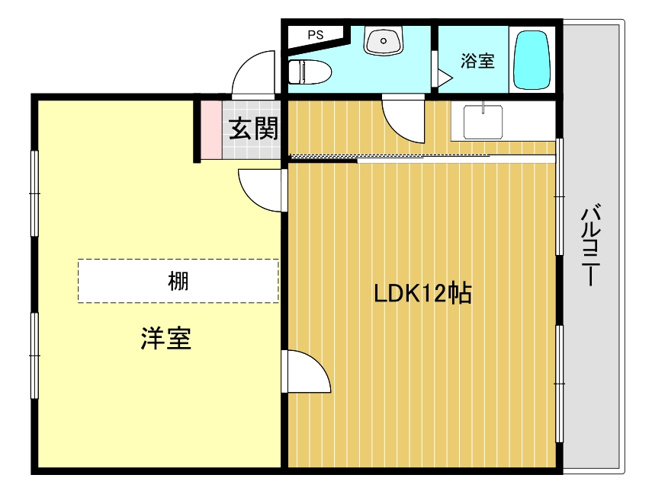 【間取り】 | 仁川リバーサイドハイツB棟