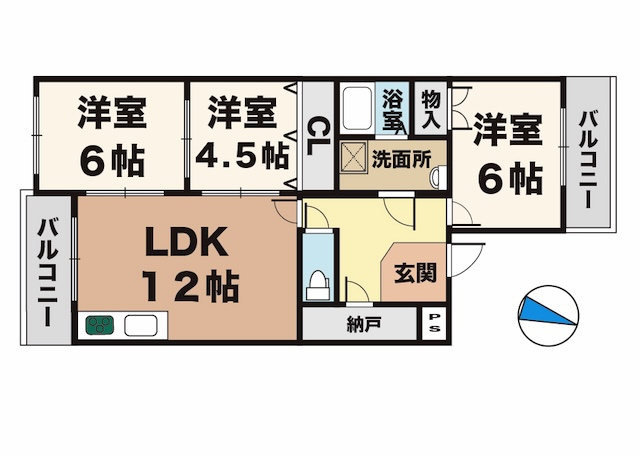 リバーグリーン藤村の間取り