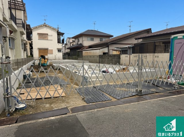 ◆堺市美原区阿弥　新築一戸建ての外観|現在の進捗状況です！順調に作業進行中、完成が待ち遠しいです！詳細の間取り等、お気軽にお問い合わせください！