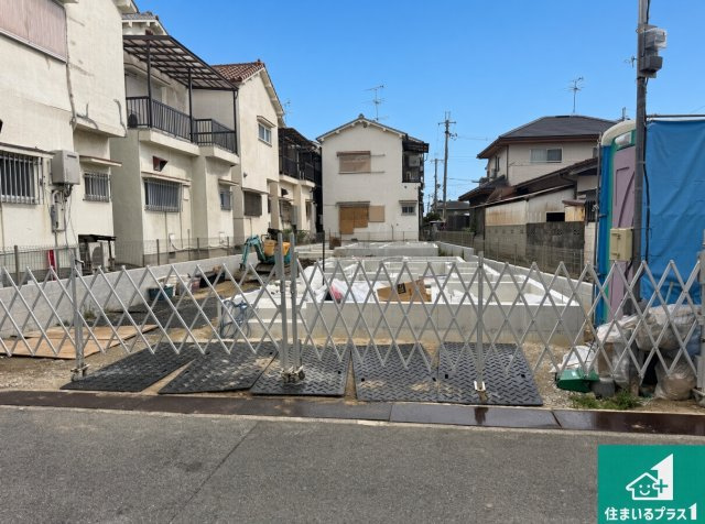 ◆堺市美原区阿弥　新築一戸建ての外観|現在建築中！落ち着いた街並みで新生活を始めることが出来そう！周辺の物件も併せてご紹介させて頂きます！