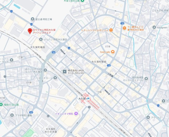 ロワイヤル明石大久保アーバンスクエア　10階の地図