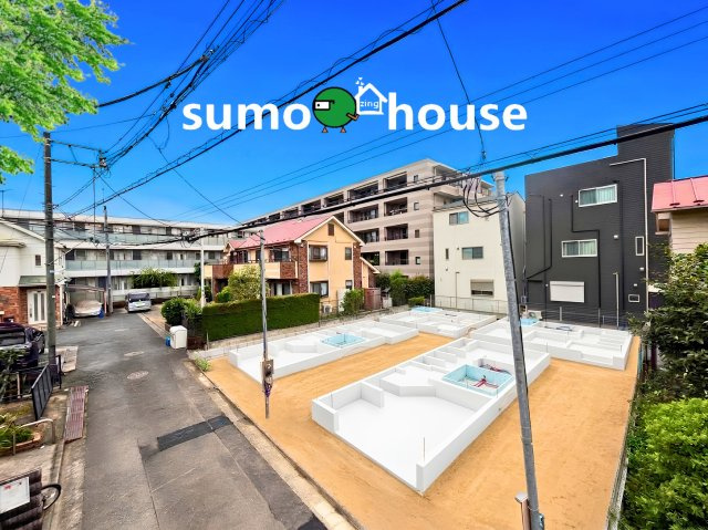 川崎市高津区新作606④　3号棟の前面道路含む現地写真|前面道路含む現地写真です