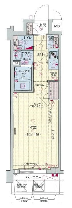プレサンス京都四条大宮の間取り