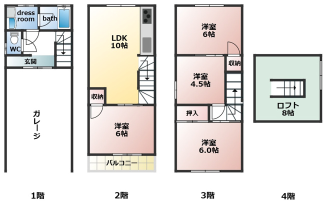 【間取り】 | 門真市御堂町戸建