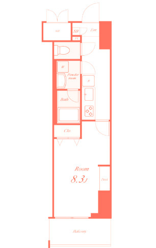 ラフィシア関内の間取り