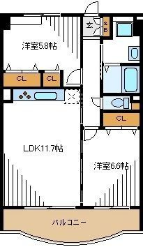 KAULANA　EASTの間取り