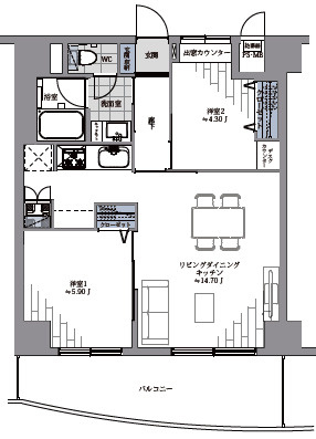 コスモ田端の間取り
