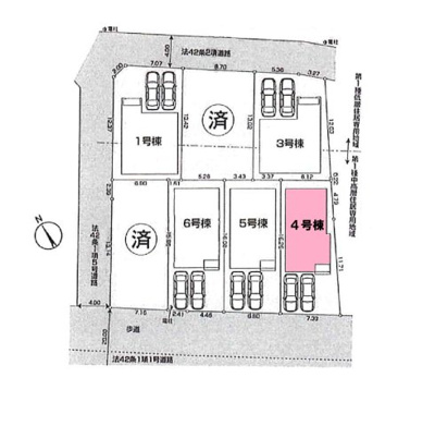 【区画図】 | 府中市清水が丘2丁目新築戸建 | 区画図。ほかの区画もございます。