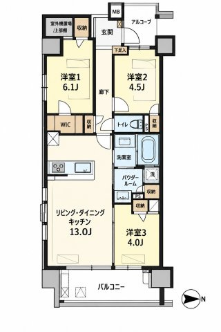 グランパセオ丸の内の間取り