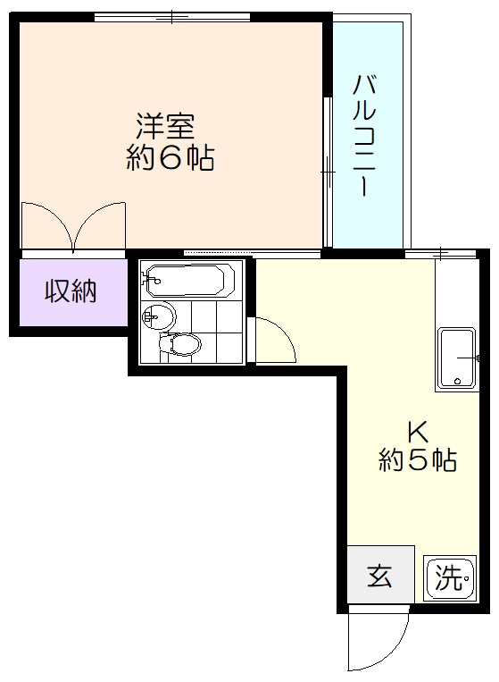 コーポ喜八の間取り