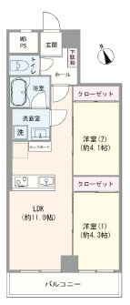 パレ・ドール蒲田の間取り