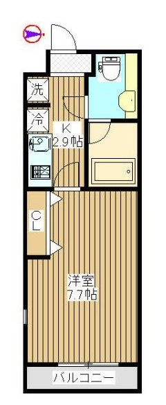 船橋市本町７丁目のアパートの間取り