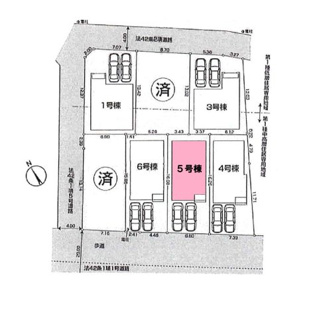 【区画図】 | 府中市清水が丘2丁目新築戸建 | 区画図。ほかの区画もございます。