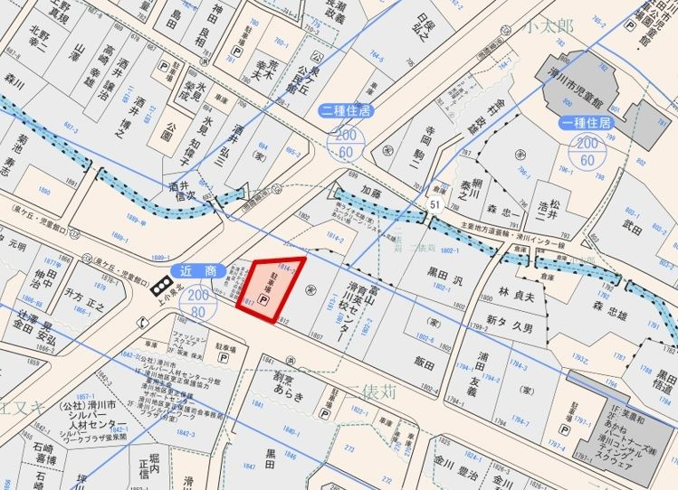 売地No.406上小泉の地図