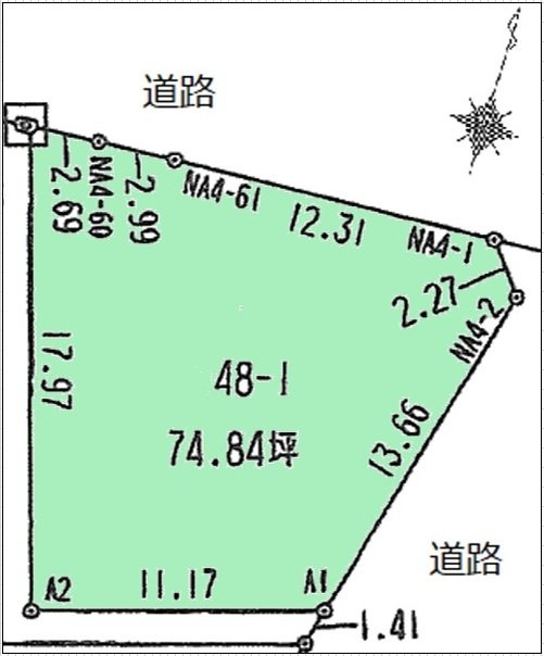 売地No.212 坪川新
