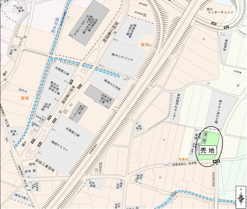 売地No.142 改養寺の地図