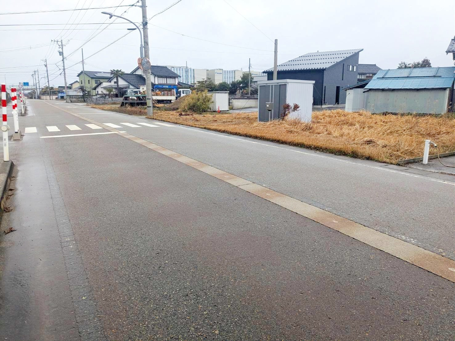売地No.419下梅沢の前面道路含む現地写真