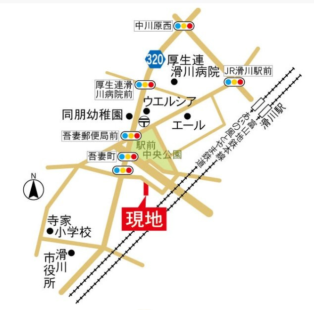 売地No.8 吾妻町の地図