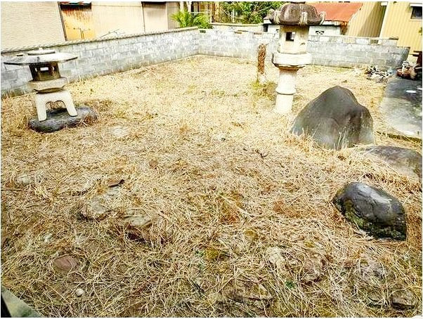 加島町 中古住宅の庭