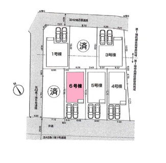 【区画図】 | 府中市清水が丘2丁目新築戸建 | 区画図。ほかの区画もございます。