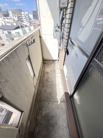 大阪市都島区都島本通５丁目の賃貸マンションのバルコニー