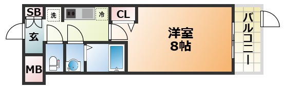 アドバンス神戸マリスⅠの間取り