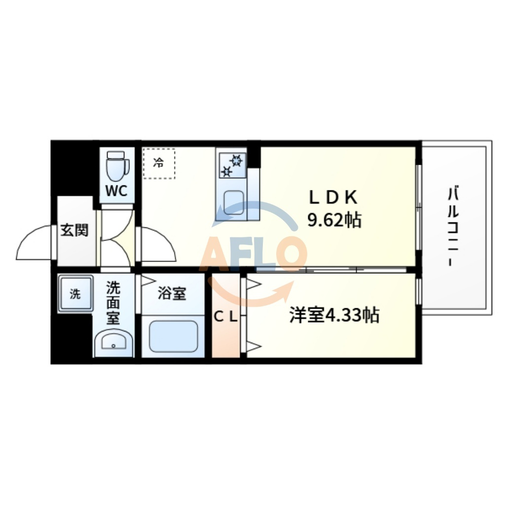 MAISON PREMIER UMEDA NORTH　豊崎東小学区の間取り|MAISON PREMIER UMEDA NORTH　間取り