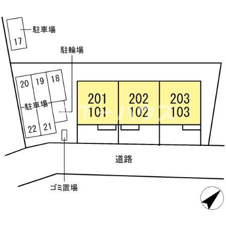 ビバーチェの区画図
