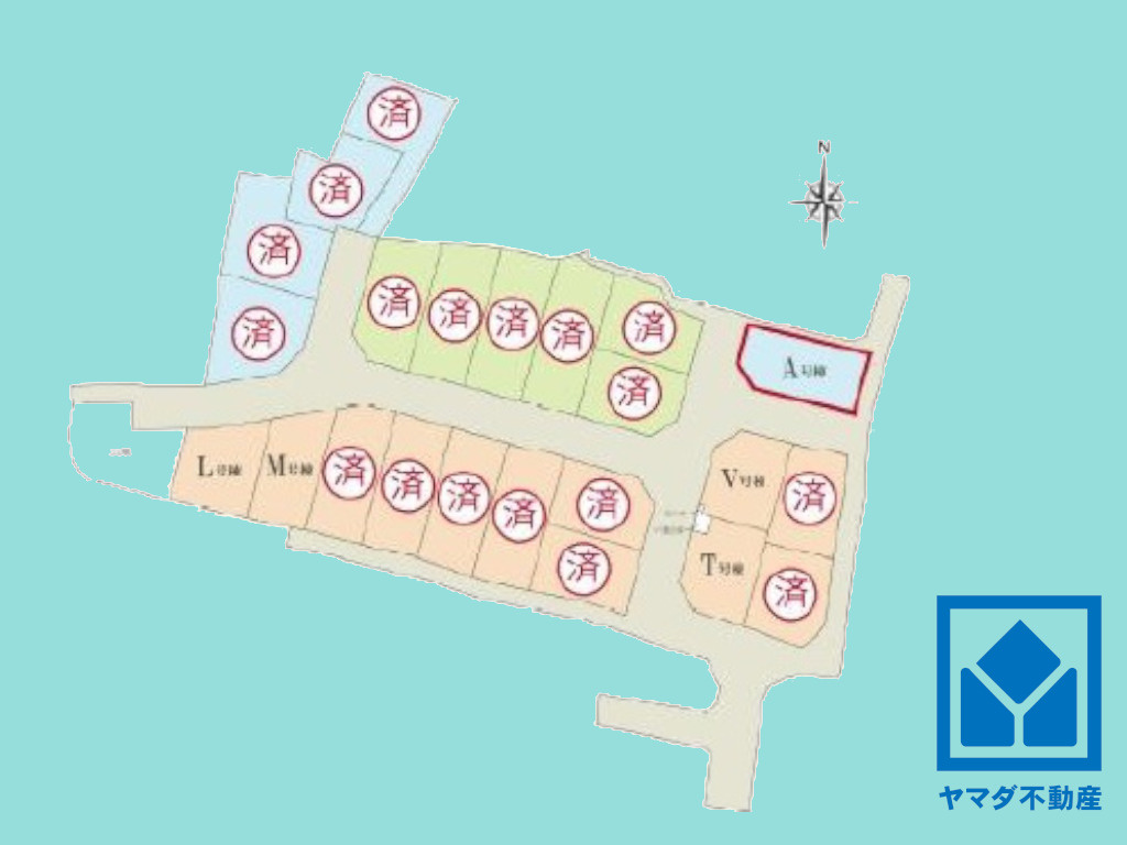 大津市穴太１丁目　の区画図