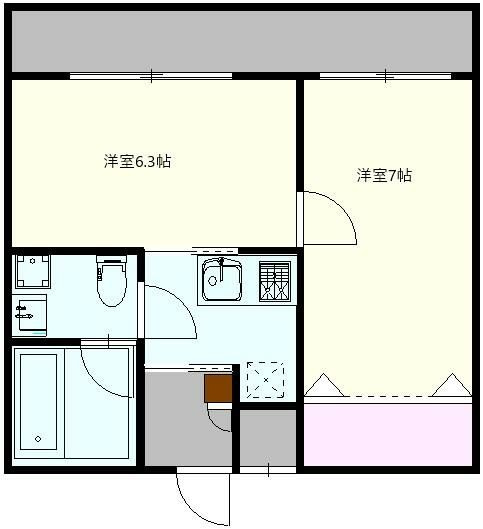 ビーナスコートⅢの間取り