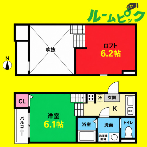 ポンテ志賀本通　名古屋市賃貸　仲介手数料無料の間取り