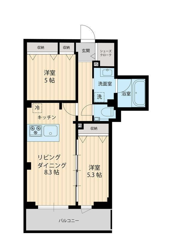 S.FIRSTビューノ西小岩の間取り|間取りです。
