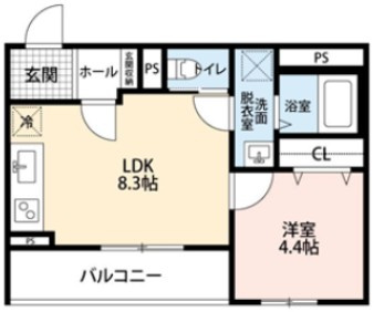 リーブルファイン西浦和　1号棟の間取り