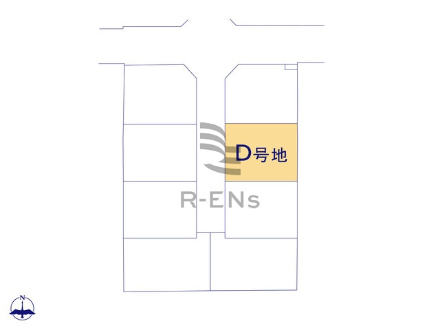 【区画図】 | 練馬区大泉学園町６丁目　売地　D区画 | 全8区画、全土地面積100ｍ2以上あります