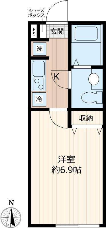 ｖｉｎｏｓｉｔｙ　勝田台の間取り