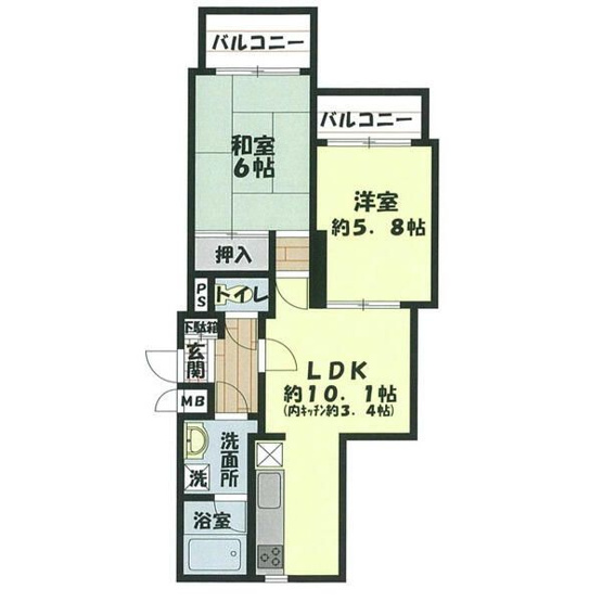 【間取り】 | 鶴瀬ビューパレー