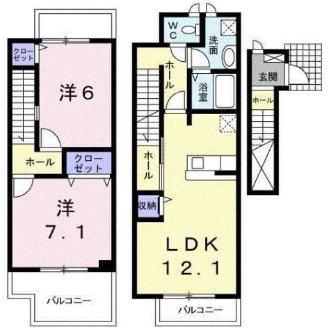 【間取り】 | フラン・ベル（天理市）