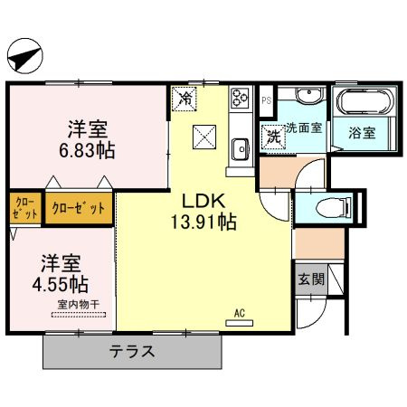 Ark Yokota（アークヨコタ）の間取り