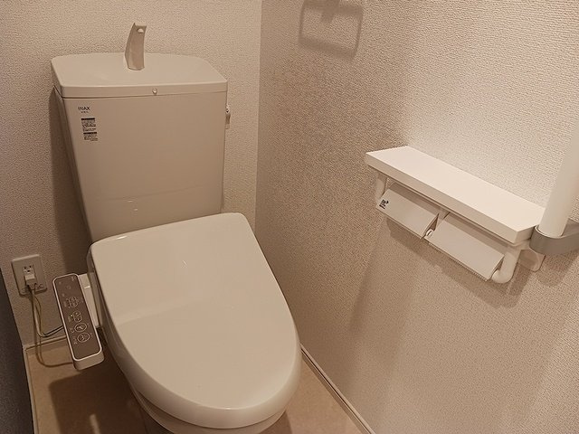 メゾンＳＧのトイレ|落ち着いた色調のトイレです