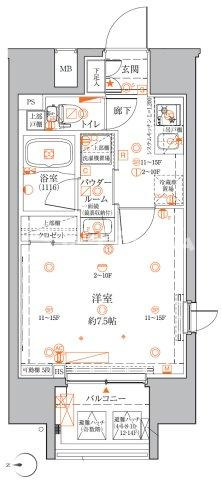 クレイシアIDZ蒲田の間取り