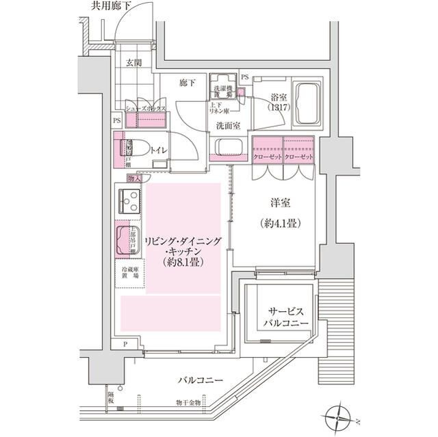 ディームス東陽町の間取り
