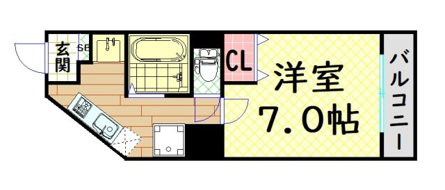 【間取り】 | vineルミエール大国町