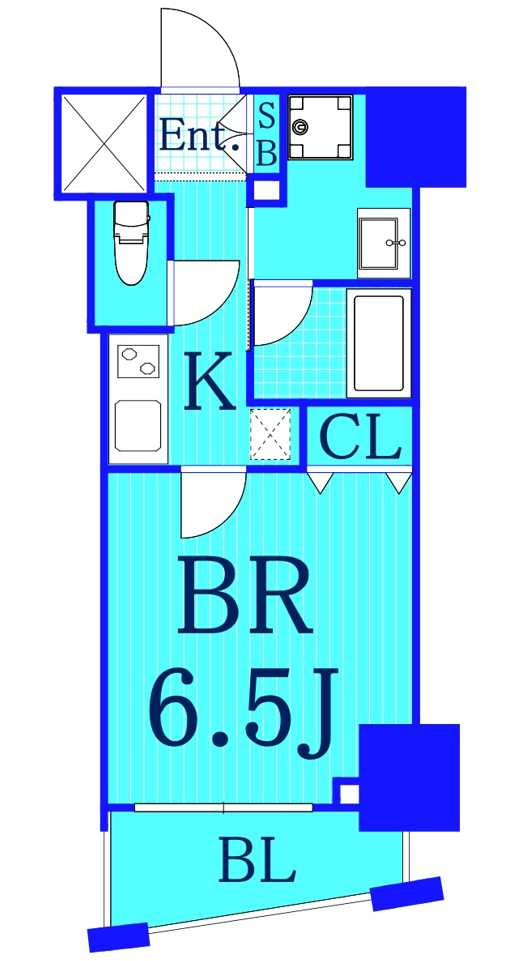 ズーム横浜桜木町の間取り