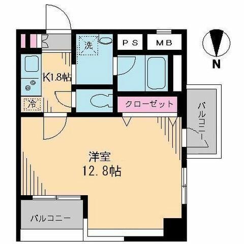 ブルソール信濃町の間取り