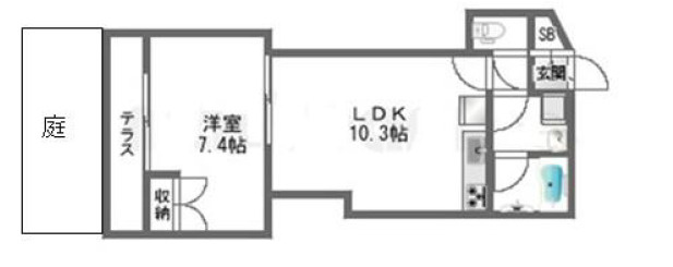 エルミタージュ中野の間取り|間取りです。