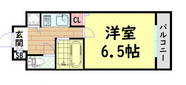 【間取り】 | ユニーブル靱公園