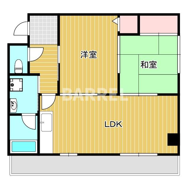 スカイホーム瀬川の間取り