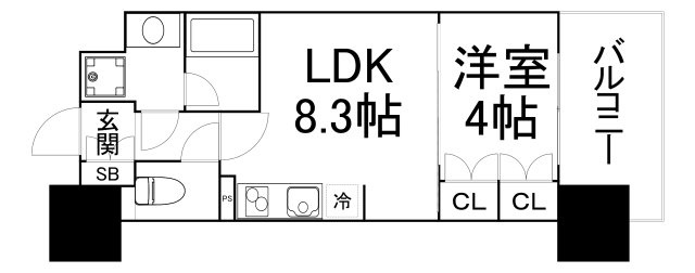 【間取り】 | アーバンドルフ天満